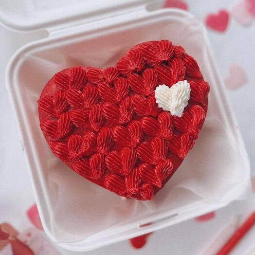 Торт - любовь. На 14 февраля. Для нее. Для него. Бенто- валентинка. Торт сердце