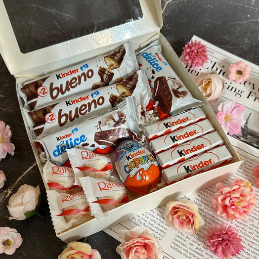 «Для самой особенной» 💕 – подарочный набор, сладкий подарок, подарок девушке, киндер, сладости, конфеты, раффаэлло M1