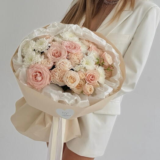 Нежный сборный букет🎀