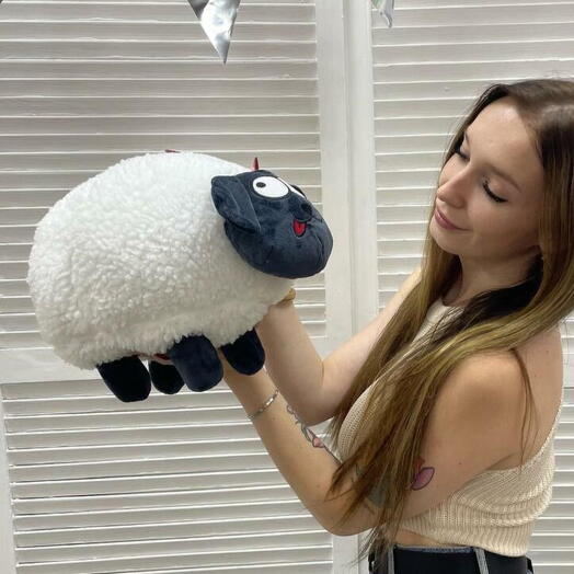 Барашек косоглазик Мягкая игрушка