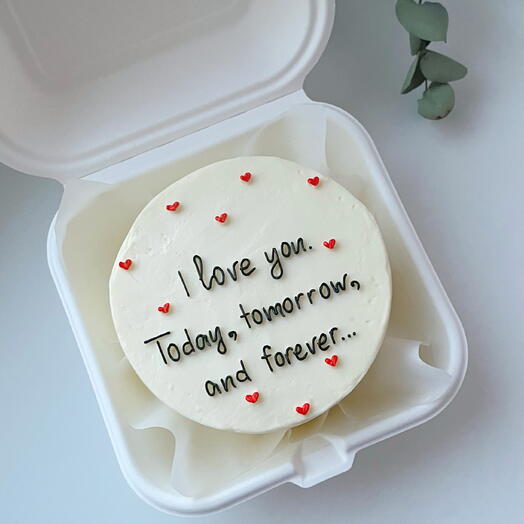 Бенто торт "I love you" торт признание в любви, торт любовь, день влюбленных, 14 февраля, торт о любви