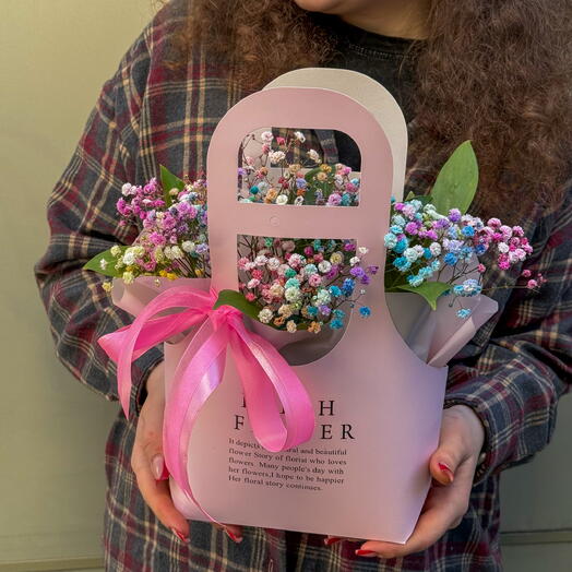 Гипсофила в сумочке + сладкий подарок 🎁