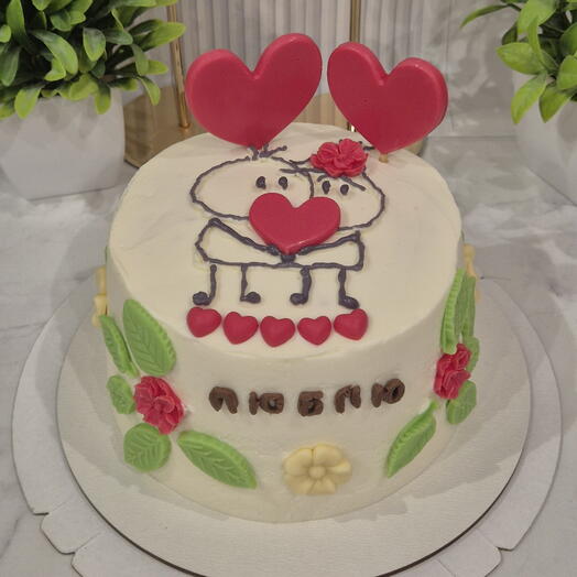 Торт для признания в любви 💘