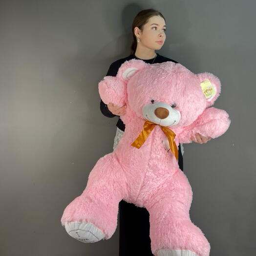 Розовый мишка 100 см