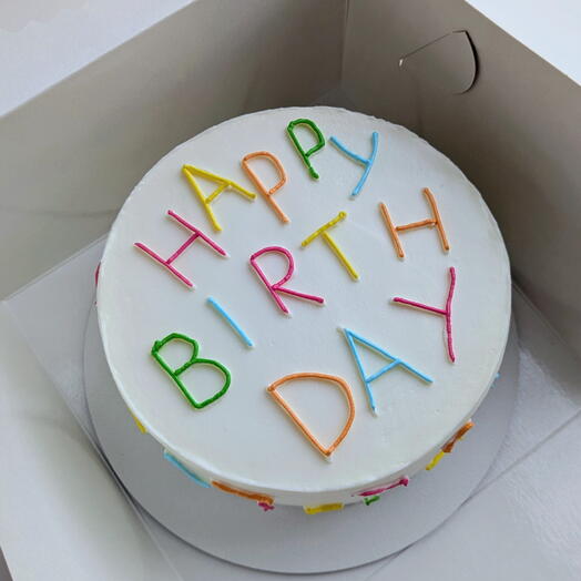 Бенто торт на день рождения "HAPPY BIRTHDAY"