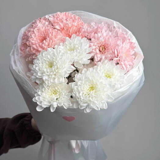Букет разноцветных хризантем 🌸