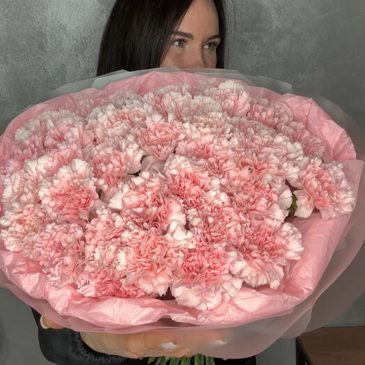 35 розовых диантусов