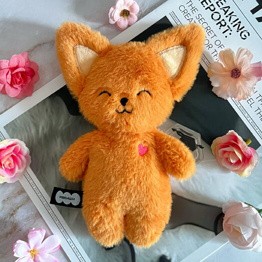 «Лисёнок любви 🦊» — мягкая игрушка Фенёк, подарок девушке, подарок парню, подруге, жене, любимой