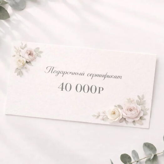 Сертификат на 40000 руб