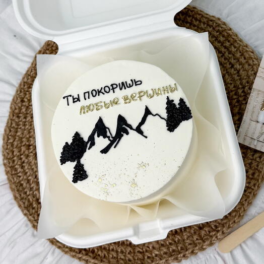 Бенто торт ты покоришь любые вершины (с горами)