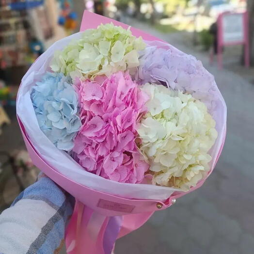 Букет гортензий АКВАРЕЛЬ