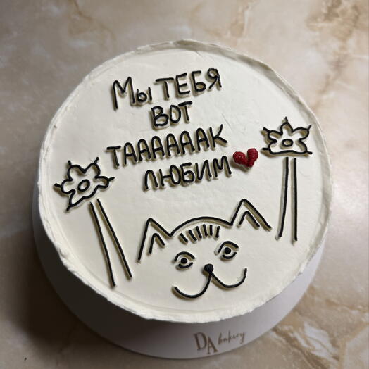 Бенто торт «Котик»