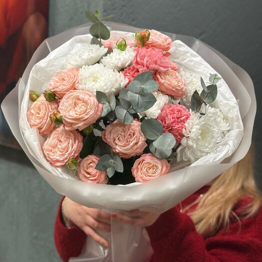 Букет нежный, теплые объятия 💌