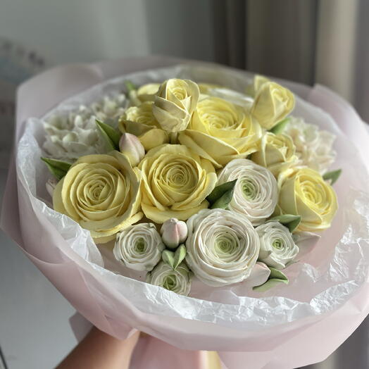 Букет с желтыми розами