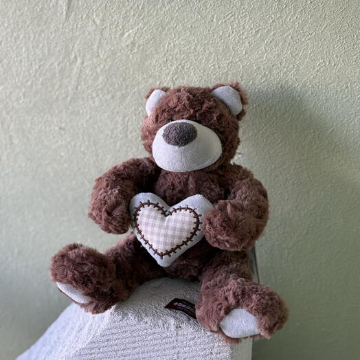 Мягкая игрушка 🧸 медвежонок с сердцем