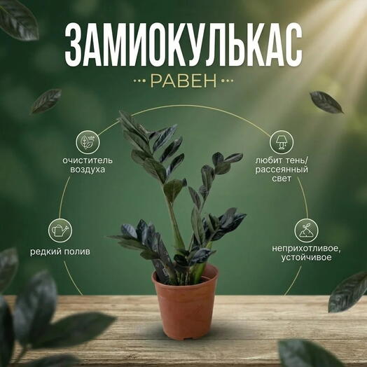 Замиокулькас Равен
