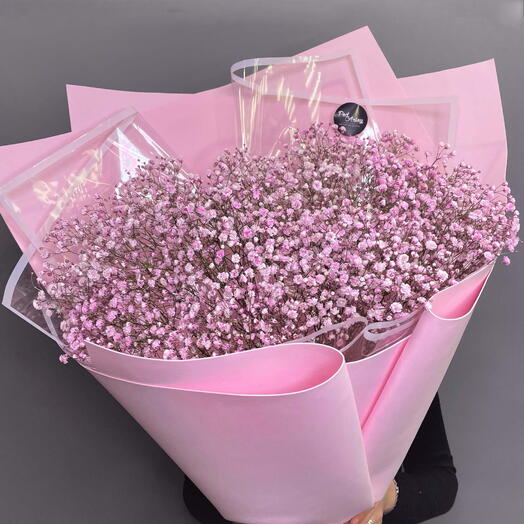 Гипсофила Pink L Стойкий букет из розовой гипсофилы