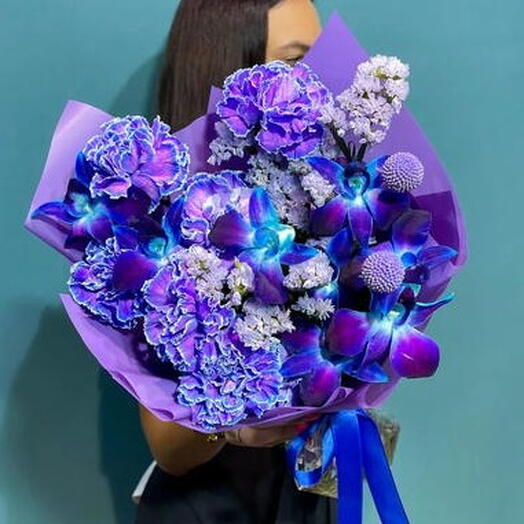 Букет Космический комплимент. Авторский букет 507. Leoraflowers