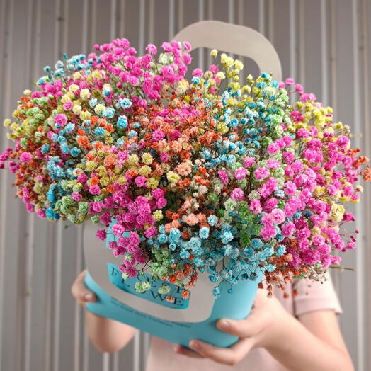 Яркие гипсофилы в сумке 💖