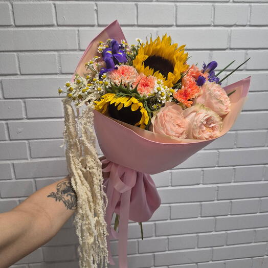 Букет с амарантусом💐ИзиФлоу