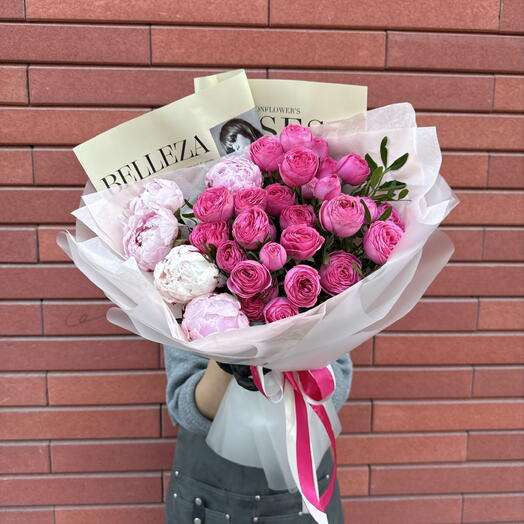 Пионовидный сад 💝🔥💯/  пионы, кустовые пионовидные розы