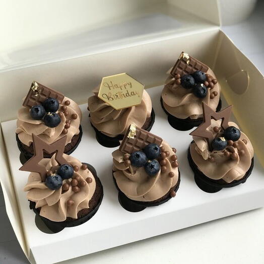 Капкейки 6 шт 🧁🤎