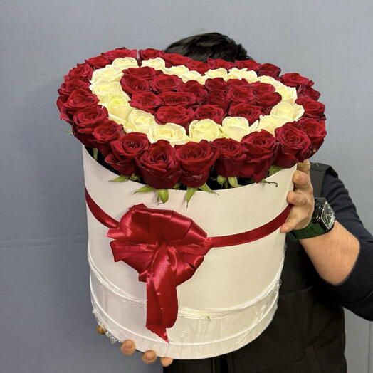 💖51 РОЗА СЕРДЦЕ В КОРОБОЧКУ — КОГДА ЧУВСТВА НЕ ПОМЕЩАЮТСЯ В СЛОВА ️📦