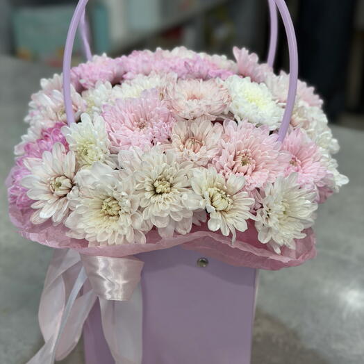 Сумочка из хризантем 🌸