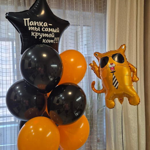 Набор шаров "Крутой кот" на любой праздник