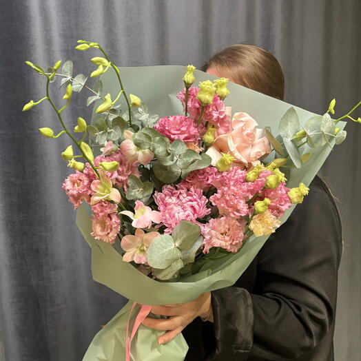 Букет на свидание с орхидеей🌸