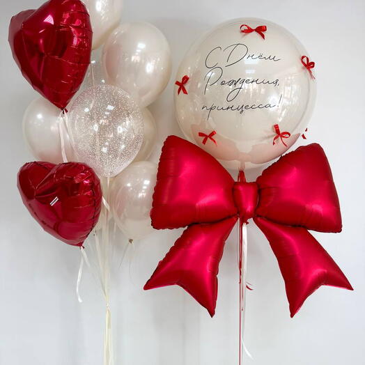 Композиция
 шаров для принцессы