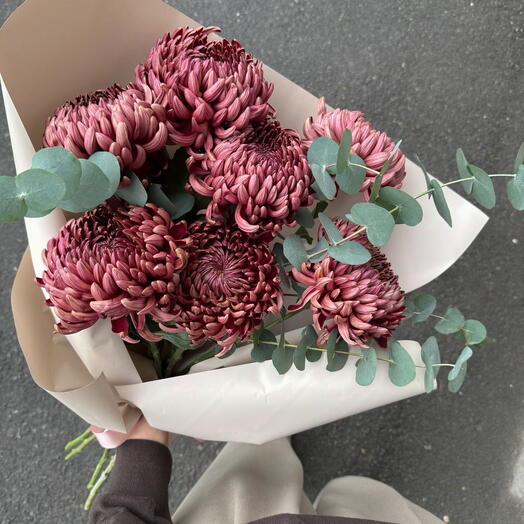 Бархатный сезон осени🍁Хризантема Бигуди с доставкой Ижевск