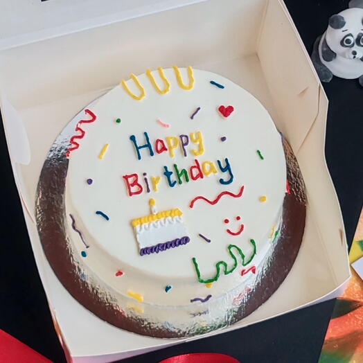 Бенто торт Happy birthday на день рождения для девушки, для друга, для подруги