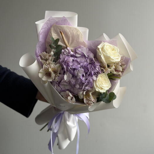 Букет «Сиреневая пастель»💜