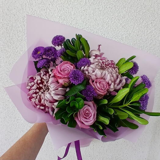 Букет "Лиловый шарм"💜