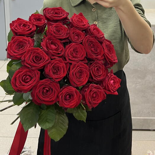 Красные розы | 21 шт
