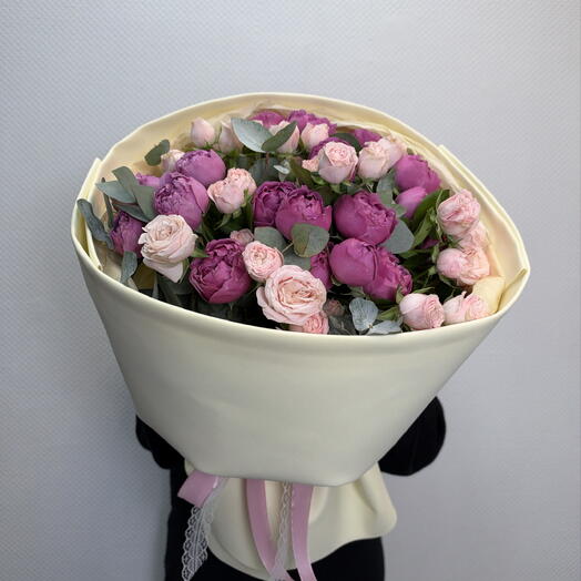 Микс 11 кустовых роз🌸🍃