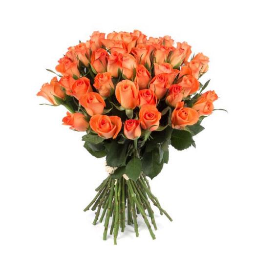 Ramo de 25 rosas naranjas