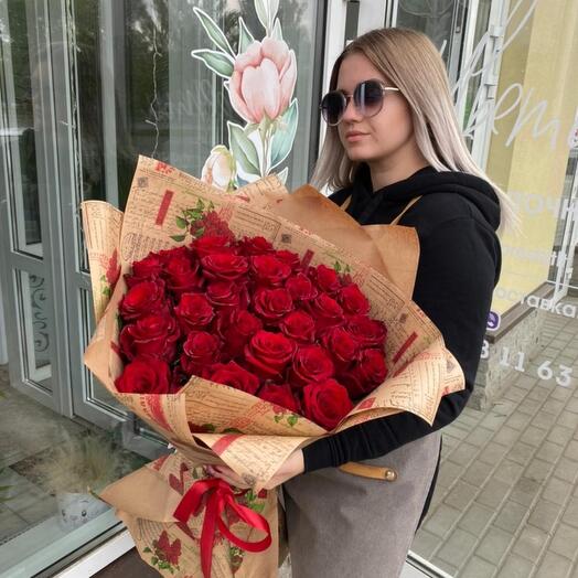 Классика красные розы