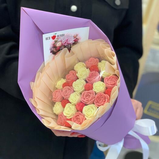 Chocolate y fruta 🍓 🌹 