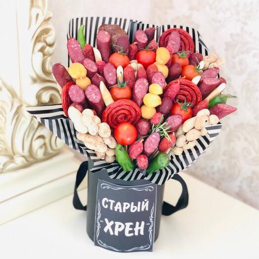 Men's Bouquet of sausages and cheese