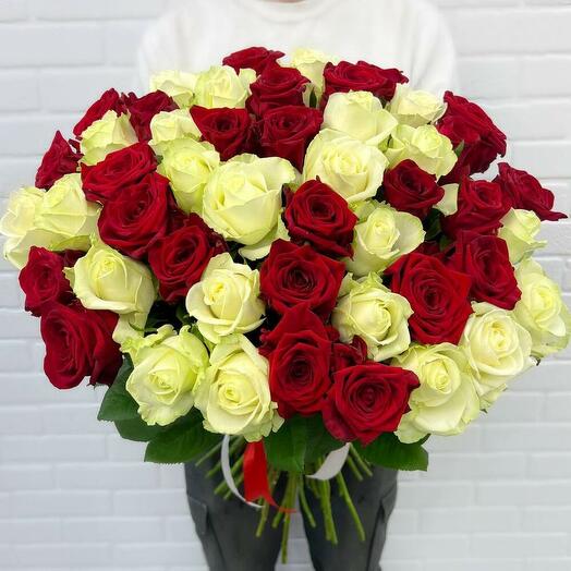 Bouquet of 50 roses (50 cm)