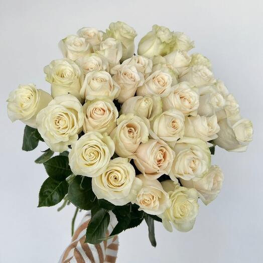 35 rosas con cinta