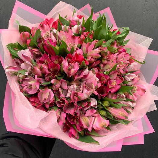 Ramo de 35 alstroemeria rosa