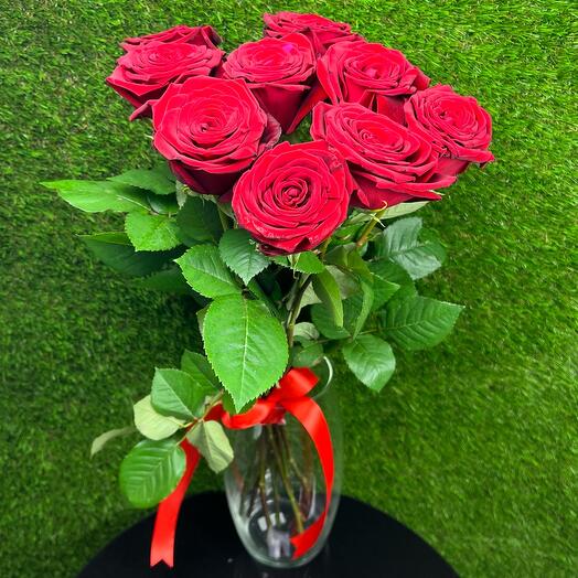 9 rosas rojas