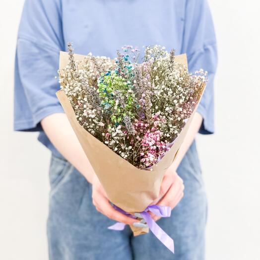 Fragrant bag with lavender and gypsophila