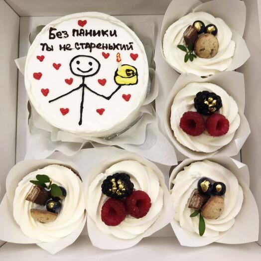 Bento cake and cupcakes