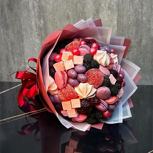 Сладкий букет; букет из сладостей