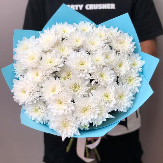 Crisantemos blancos en la decoración