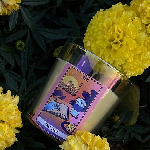 Аромасвеча по аркану таро Солнце 19й аркан